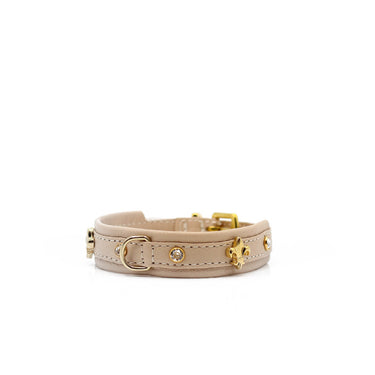 1 Hundhalsband läder Mini Fleur – Maul Ledermanufaktur