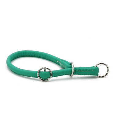 Hundhalsband läder Rundsytt Holi Color – Maul Ledermanufaktur