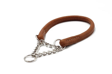 Hundhalsband läder Rundsytt – Maul Ledermanufaktur