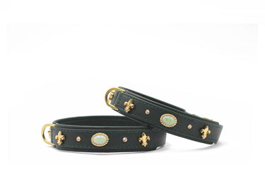 Hundhalsband läder Jade – Maul Ledermanufaktur