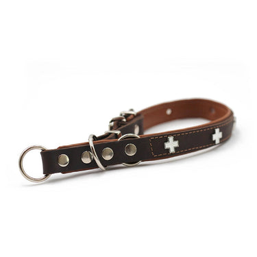 Hundhalsband läder halvstryp – Maul Ledermanufaktur
