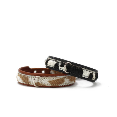 Hundhalsband läder Mini Kuhfell för små hundar – Maul Ledermanufaktur