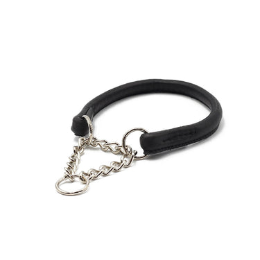Hundhalsband läder halvstryp – Maul Ledermanufaktur