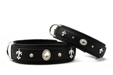 Hundhalsband läder Diamond – Maul Ledermanufaktur