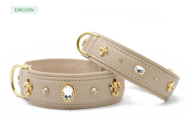 Hundhalsband läder Diamond – Maul Ledermanufaktur