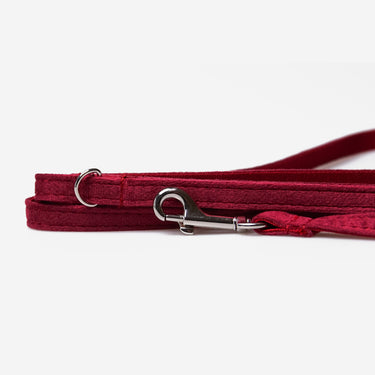 Hundkoppel Petit Soft Burgundy 180cm Don Lorino