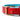 Hundhalsband Lou Red Blue med namnbricka Don Lorino