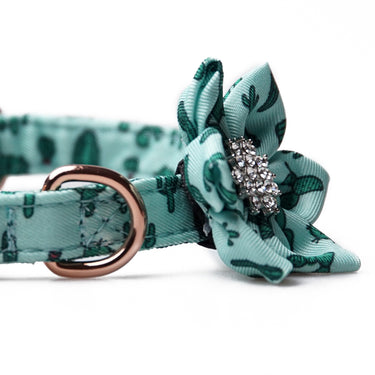 Hundhalsband Flower Cactus Mint