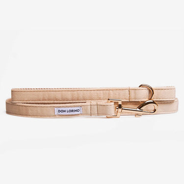 Hundkoppel Click Soft Champagne 180cm Don Lorino