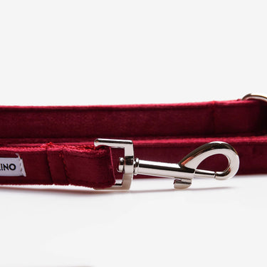 Hundkoppel Click Soft Burgundy 180cm