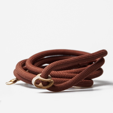 Hundkoppel Rope Brown 150cm