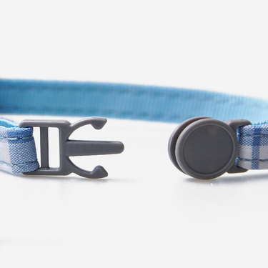 Cat collar Willow Blue with bow tie