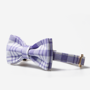 Cat collar Willow Purple with bow tie