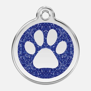 Namnbricka Gravyr Glitter Paw Don Lorino
