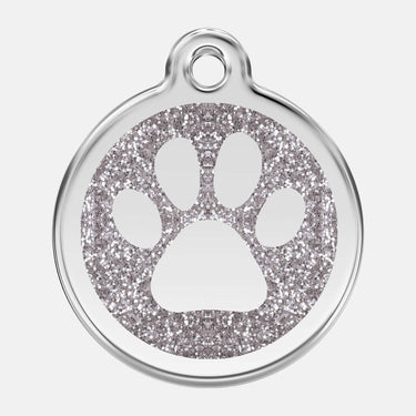 Namnbricka Gravyr Glitter Paw Don Lorino