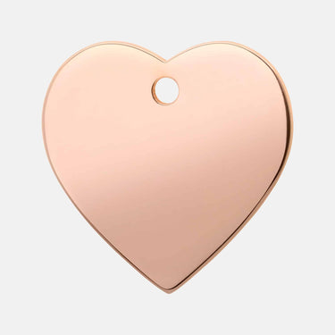 Namnbricka Gravyr Rosé Gold Hjärta Don Lorino