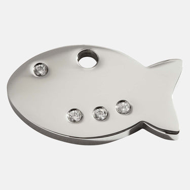 Namnbricka Gravyr Swarovski Fisk Don Lorino