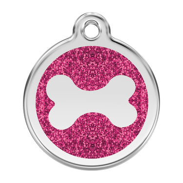 Name Tag Engraving Glitter Bone