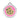 Namnbricka Gravyr Cookie rosa
