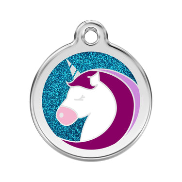 Namnbricka Gravyr Glitter Unicorn