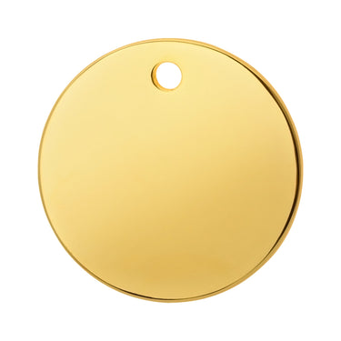 Namnbricka Gravyr Gold Cirkel