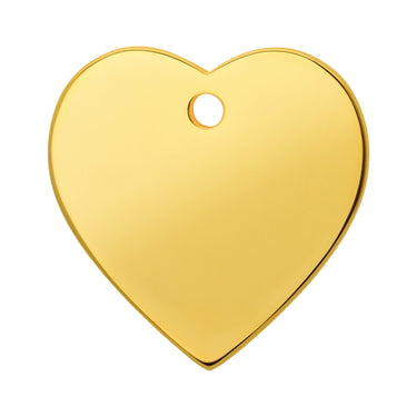 Namnbricka Gravyr Gold Hjärta
