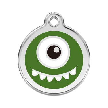 Namnbricka Gravyr Monster grön