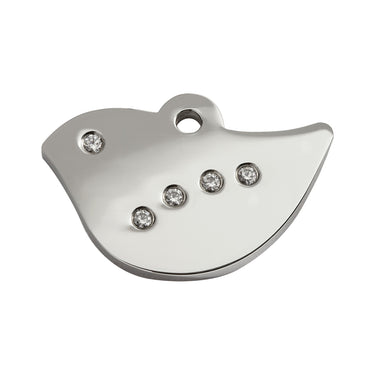 Namnbricka Gravyr Swarovski Fågel