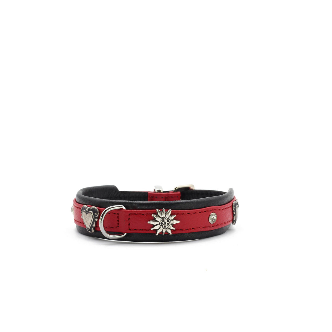 Hundhalsband läder Mini Herzilein – Maul Ledermanufaktur