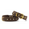 Hundhalsband läder Old English – Maul Ledermanufaktur