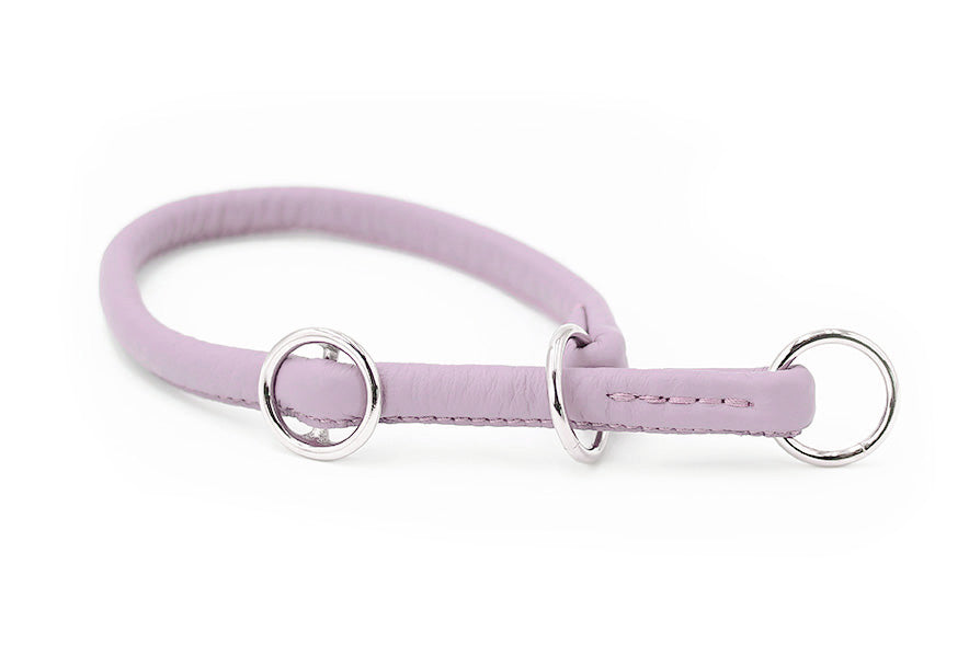 Hundhalsband läder läder Rundsytt Sunrise – Maul Ledermanufaktur