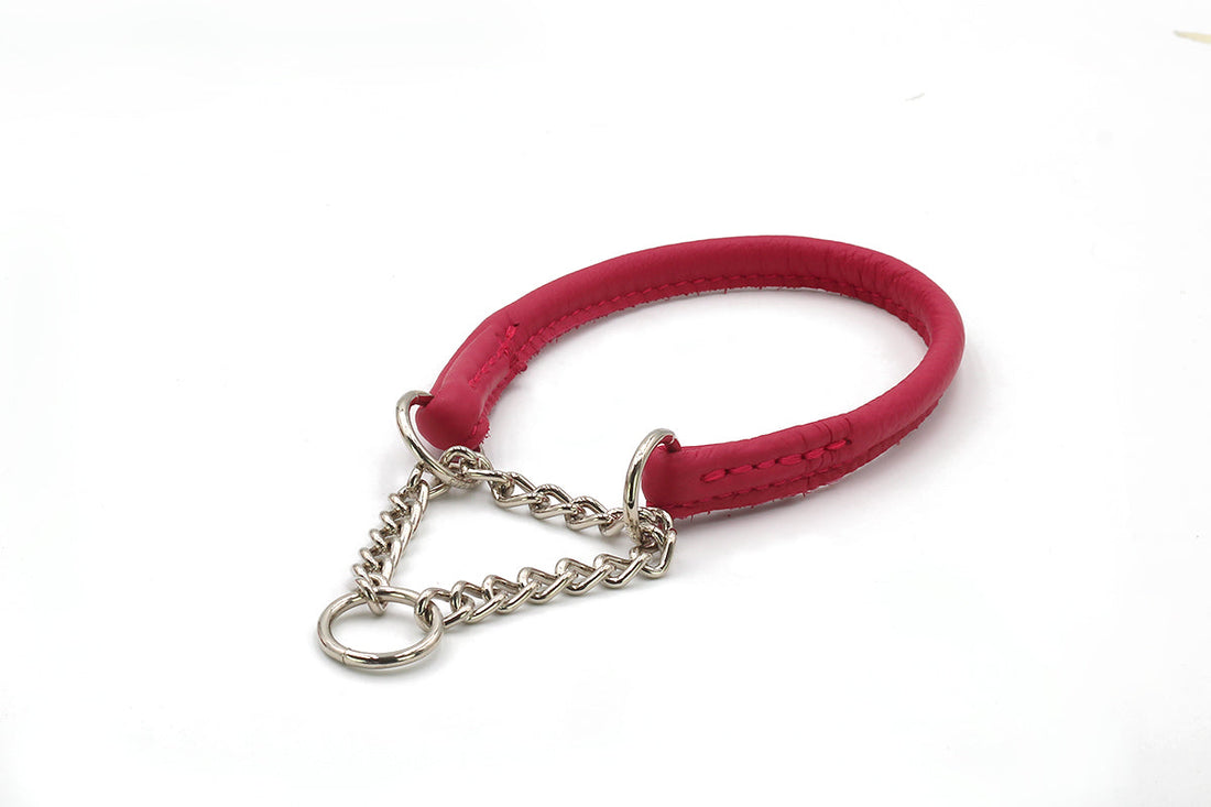 Hundhalsband läder Rundsytt – Maul Ledermanufaktur
