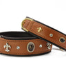 Hundhalsband läder Dark Diamond – Maul Ledermanufaktur