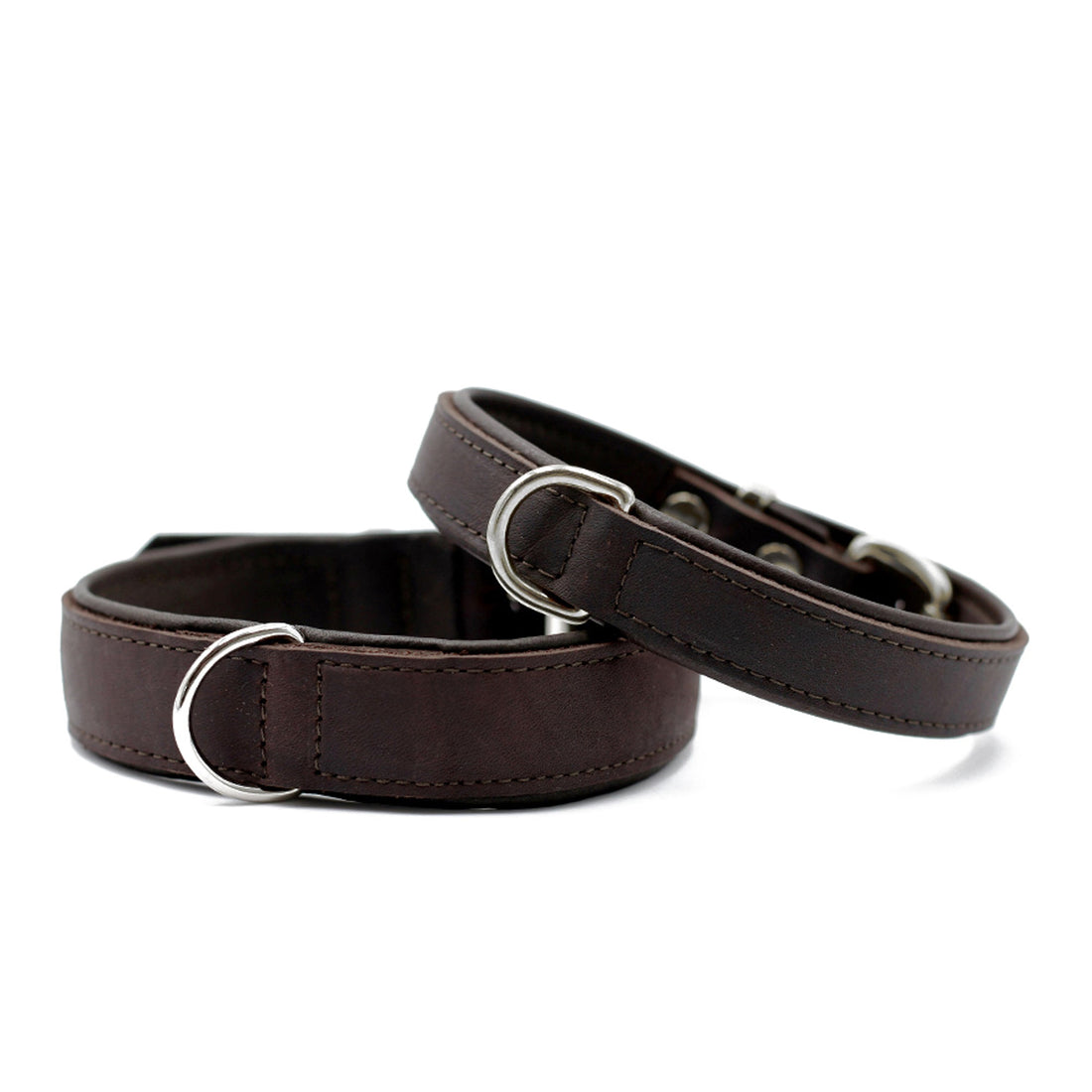 Hundhalsband läder Klassisk Premium
