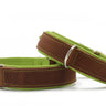 Hundhalsband läder Klassik Premium Mokka – Maul Ledermanufaktur - Pistage