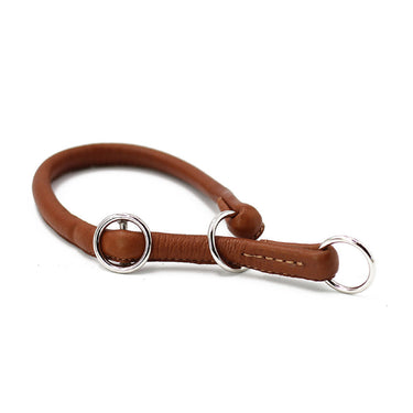 Hundhalsband läder Rundsytt – Maul Ledermanufaktur
