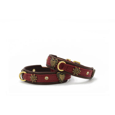 Hundhalsband läder Mini Herzilein – Maul Ledermanufaktur