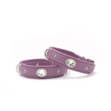 Hundhalsband läder Mini Diamond – Maul Ledermanufaktur