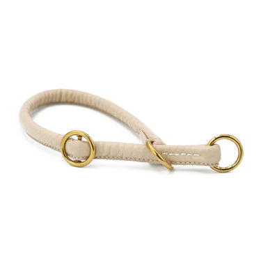 Hundhalsband läder Gold – Maul Ledermanufaktur