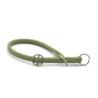 Hundhalsband läder rundsytt – Maul Ledermanufaktur