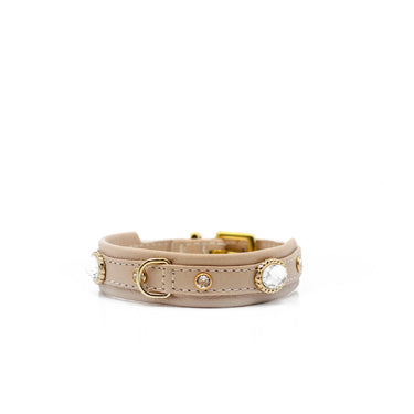 Hundhalsband läder Mini Diamond – Maul Ledermanufaktur