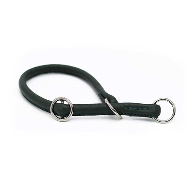 Hundhalsband läder rundsytt – Maul Ledermanufaktur