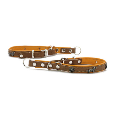 Hundhalsband läder Premium Halvstryp – Maul Ledermanufaktur