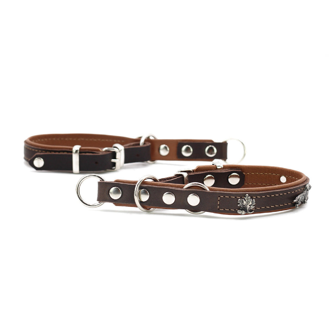 Hundhalsband läder Premium Halvstryp – Maul Ledermanufaktur