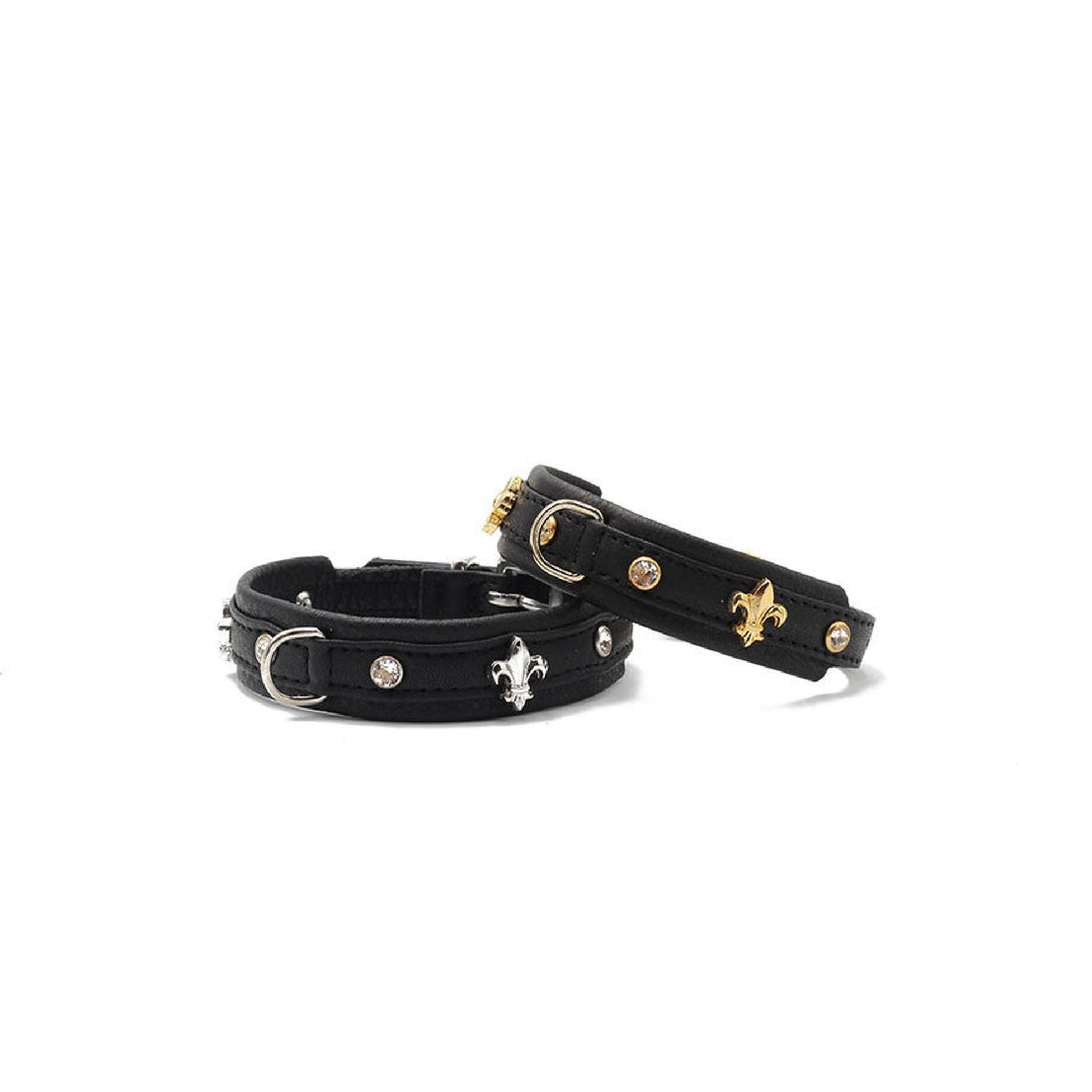 Hundhalsband läder Mini Fleur – Maul Ledermanufaktur