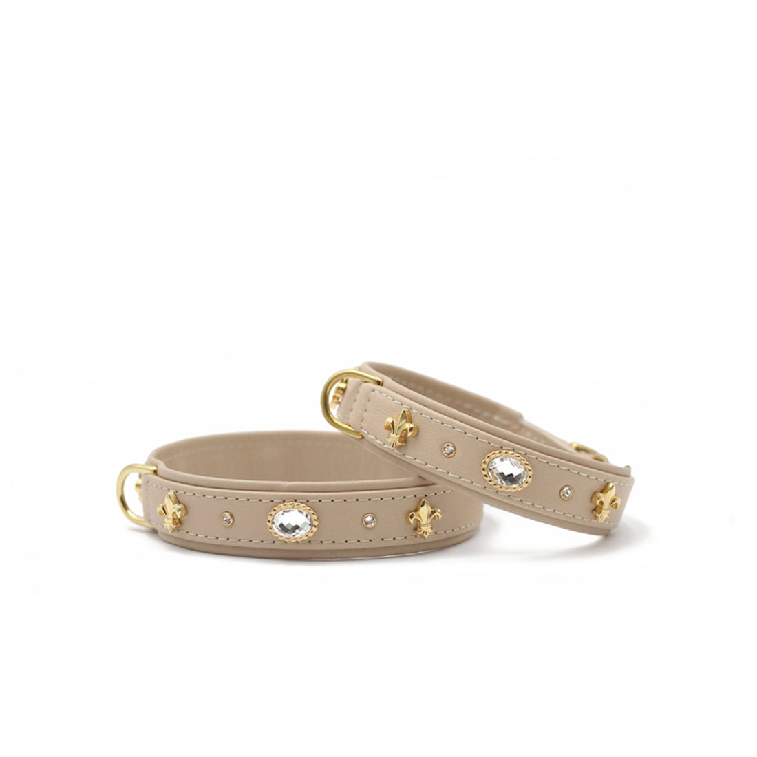 Hundhalsband läder Diamond Select