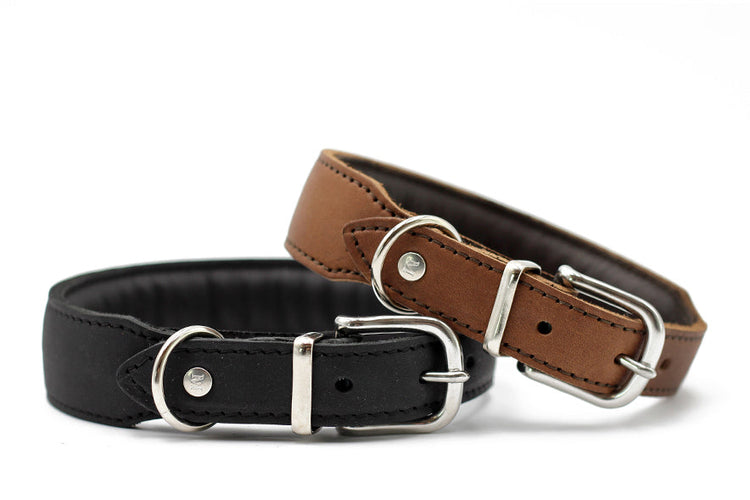 Dog Collar Leather Klassik Gefüttert – Maul Ledermanufaktur