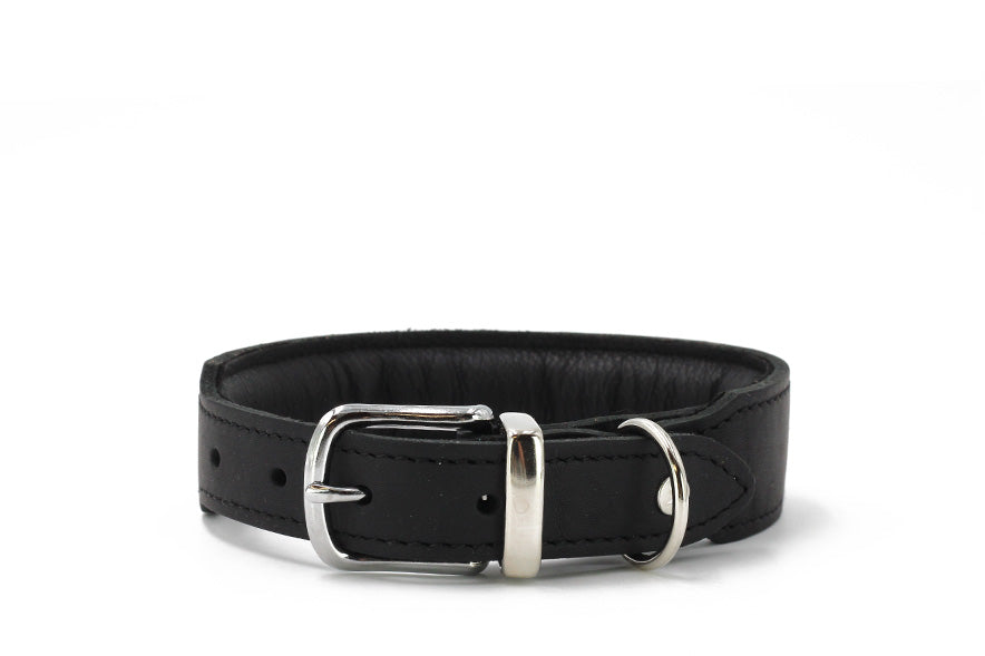 Hundhalsband läder Klassik Gefüttert – Maul Ledermanufaktur