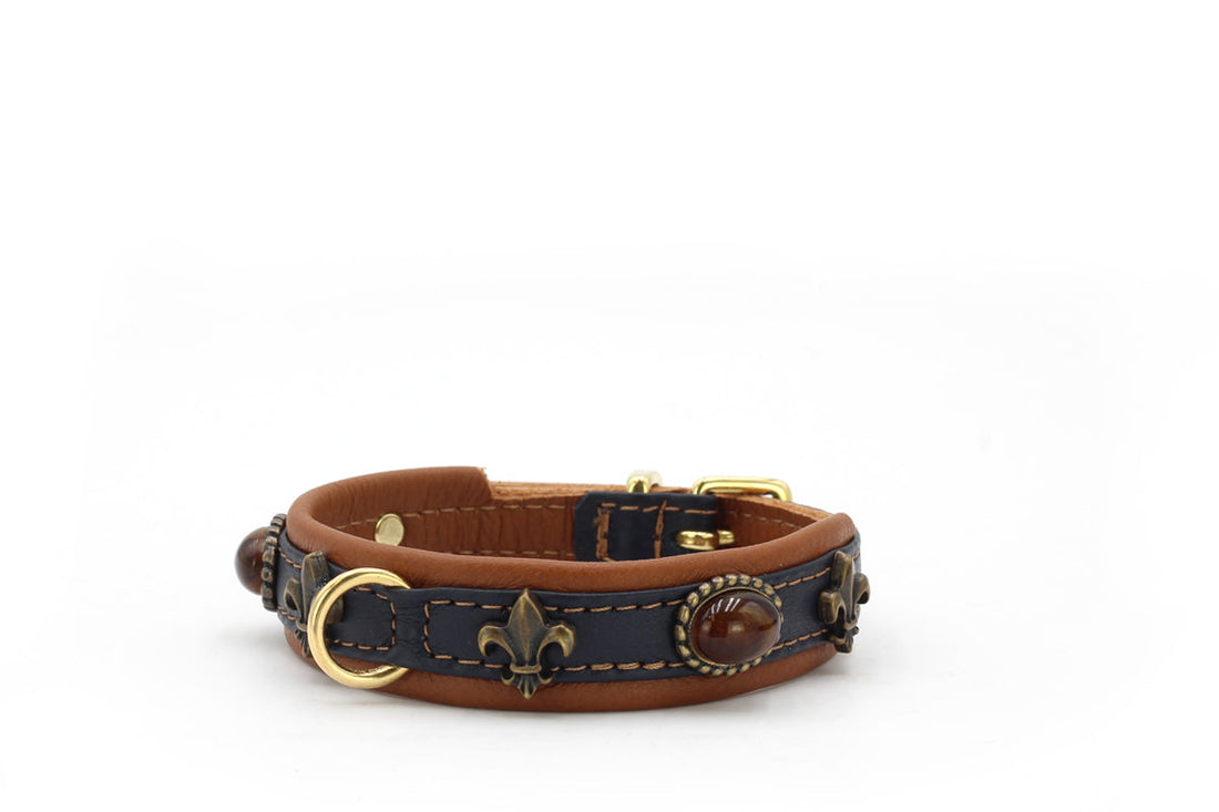 Hundhalsband läder läder Mini Lord & Lady – Maul Ledermanufaktur