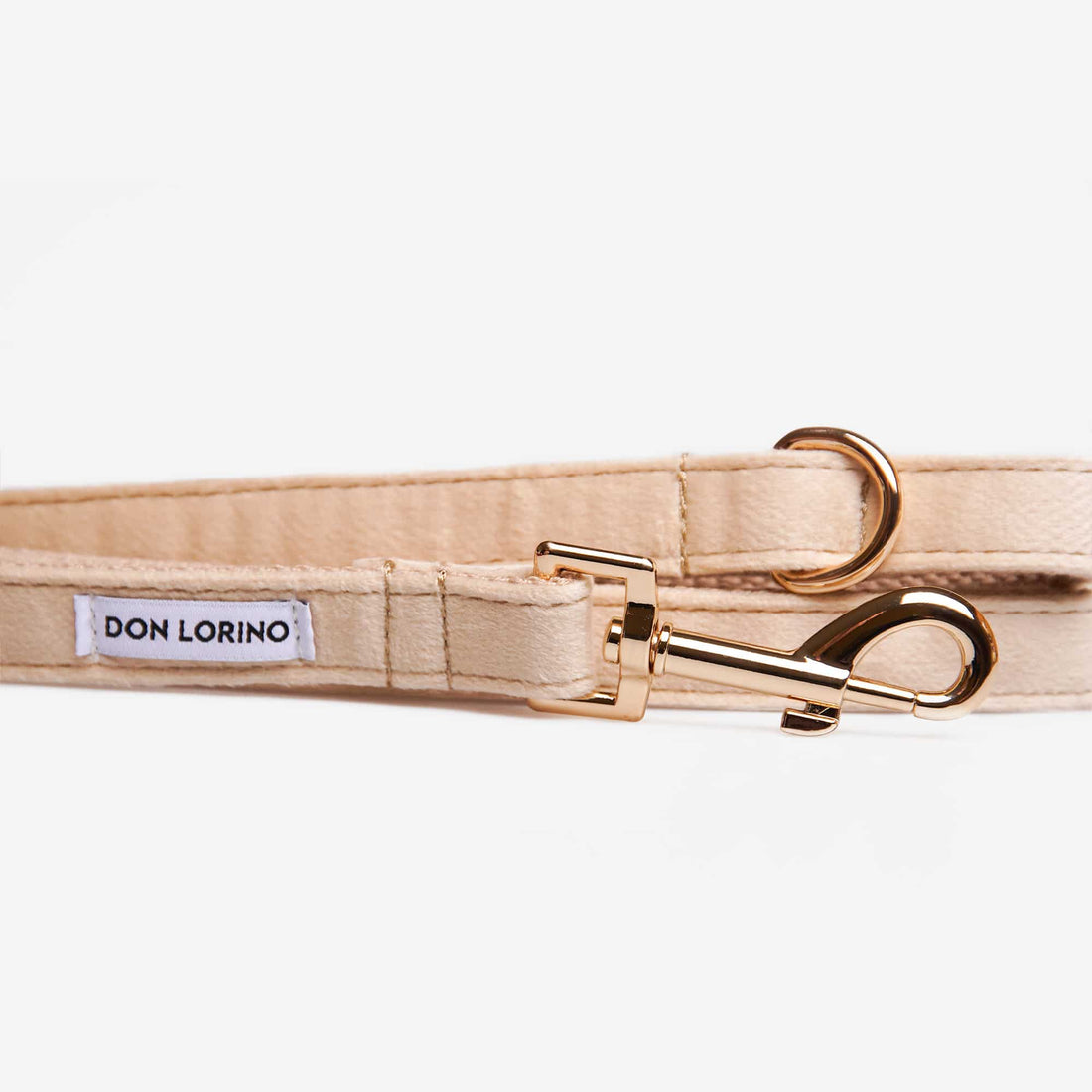 Hundkoppel Click Soft Champagne 180cm Don Lorino
